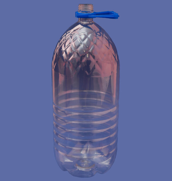 Бутылка 3,0л c ручкой (ребро) горло BPF 28мм прозрачная